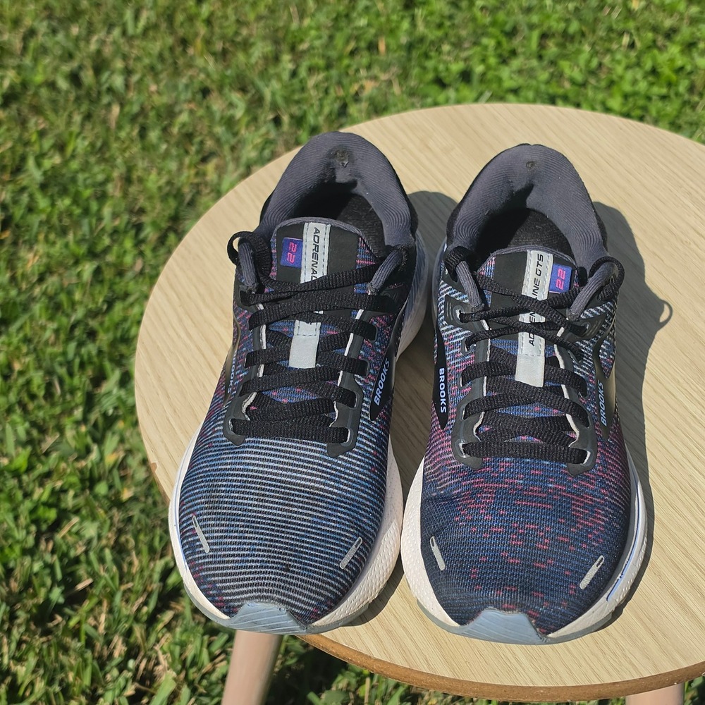 Brooks Adrenaline GTS 22 Womens Running Shoes Navy Purple Pink Stability Shoe - Picture 2 of 11